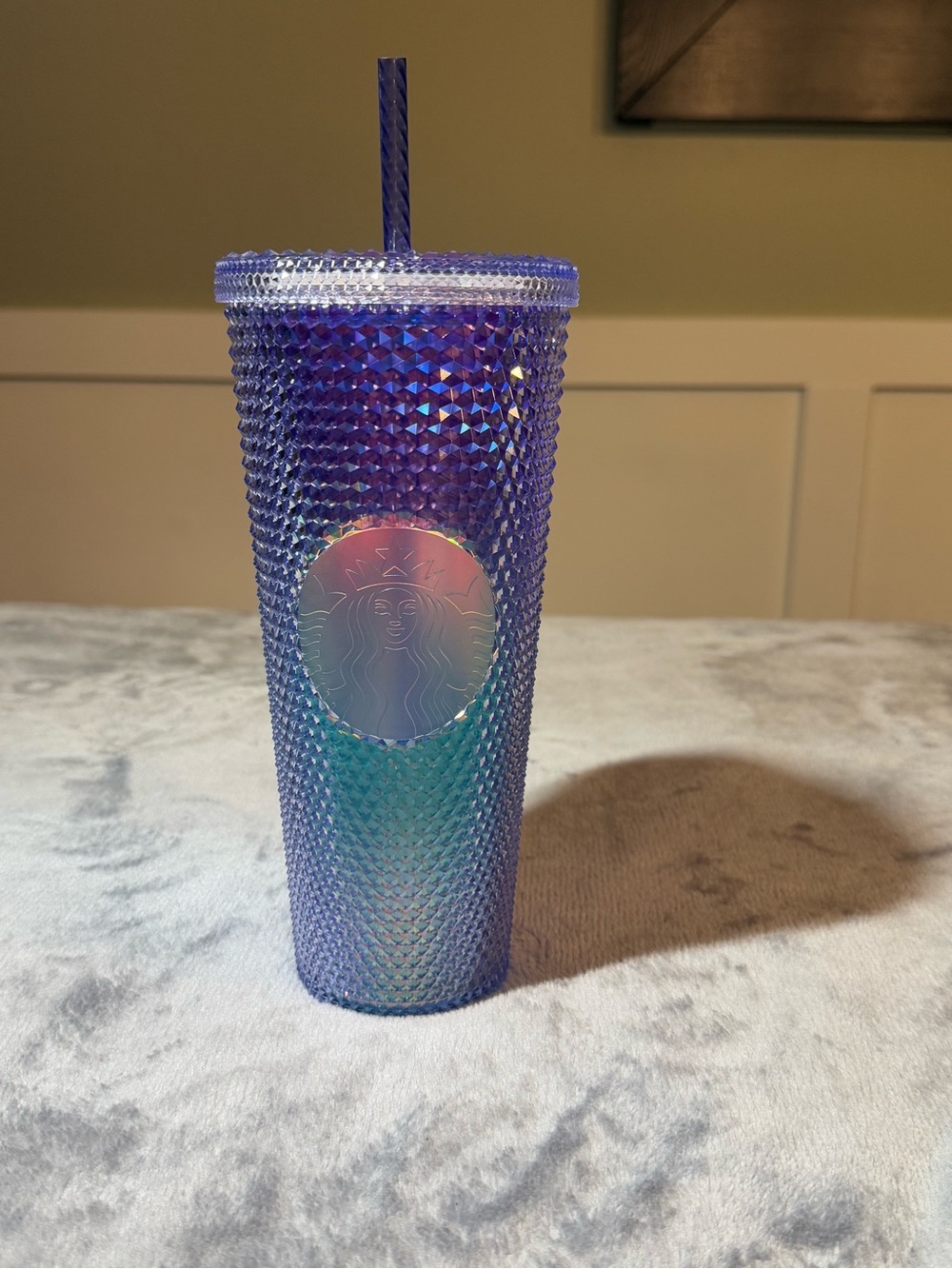 Starbucks Iridescent Mermaid Ombré Studded Tumbler - Purple/Blue/Green - NWT
